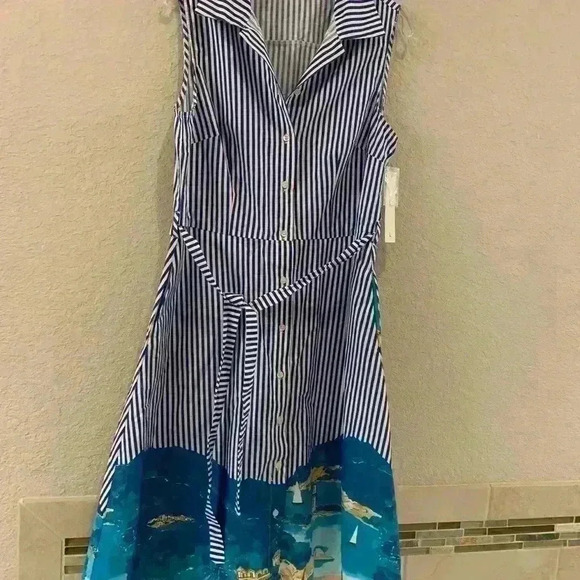 French  Riviera elegant NWT dress. Back to school - Picture 2 of 8